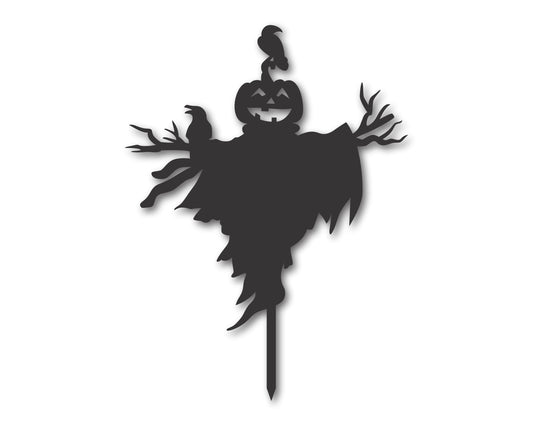 Custom Metal Spooky Scarecrow Wall Art | Indoor Outdoor | Up to 46" | 20+ Color Options