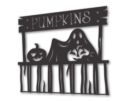 Custom Metal Pumpkin Sales Wall Art | Indoor Outdoor | Up to 46" | 20+ Color Options