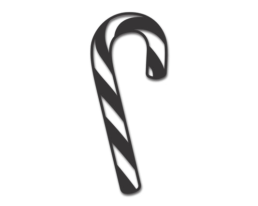 Custom Metal Candy Cane Wall Art | Indoor Outdoor | Up to 46" | 20+ Color Options