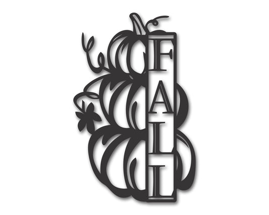 Custom Metal Pumpkin Stack Fall Wall Art | Indoor Outdoor | Up to 46" | 20+ Color Options