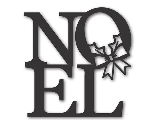Custom Metal Noel Wall Art | Indoor Outdoor | Up to 46" | 20+ Color Options