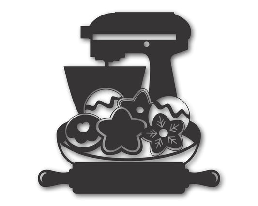 Custom Metal Cookie Baking Wall Art | Indoor Outdoor | Up to 46" | 20+ Color Options