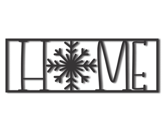 Custom Metal Snowflake Home Wall Art | Indoor Outdoor | Up to 46" | 20+ Color Options
