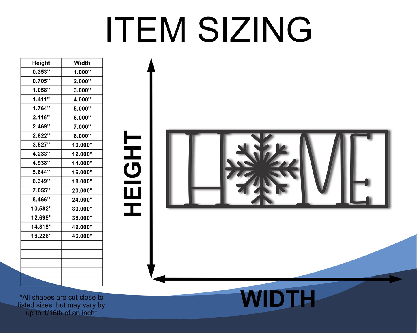 Custom Metal Snowflake Home Wall Art | Indoor Outdoor | Up to 46" | 20+ Color Options