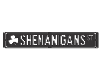 Custom Metal Shenanigans St Wall Art | Indoor Outdoor | Up to 46" | 20+ Color Options