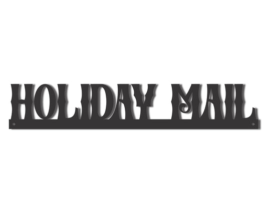 Custom Metal Holiday Mail Wall Art | Outdoor | Up to 46" | 20+ Color Options