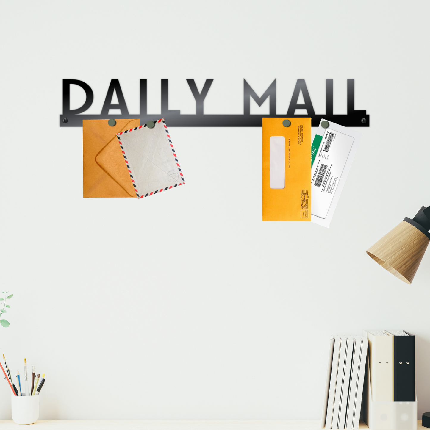 Custom Metal Daily Mail Wall Art | Outdoor | Up to 46" | 20+ Color Options