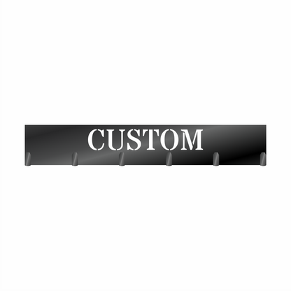 Custom Metal Stencil Name Sign with Hooks | 4 Size Options | Up to 30" | 20+ Color Options