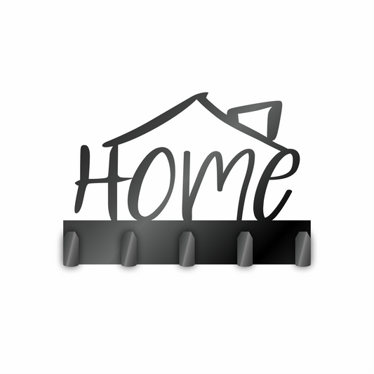 Custom Metal Home Sign with Hooks | 4 Size Options | Up to 30" | 20+ Color Options
