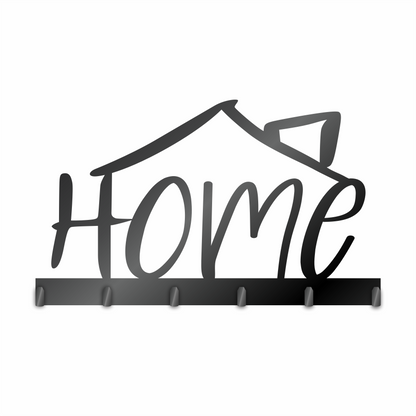 Custom Metal Home Sign with Hooks | 4 Size Options | Up to 30" | 20+ Color Options