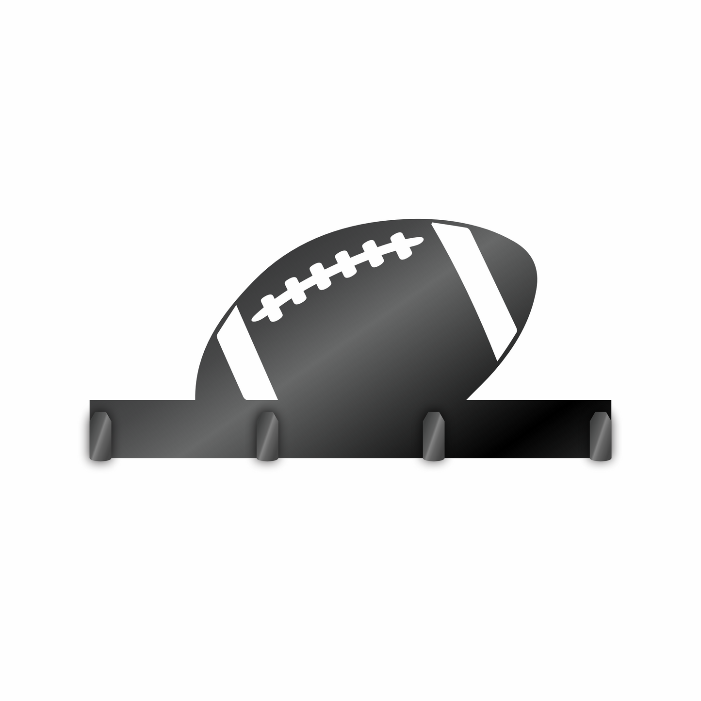 Custom Metal Football Sign with Hooks | 4 Size Options | Up to 30" | 20+ Color Options