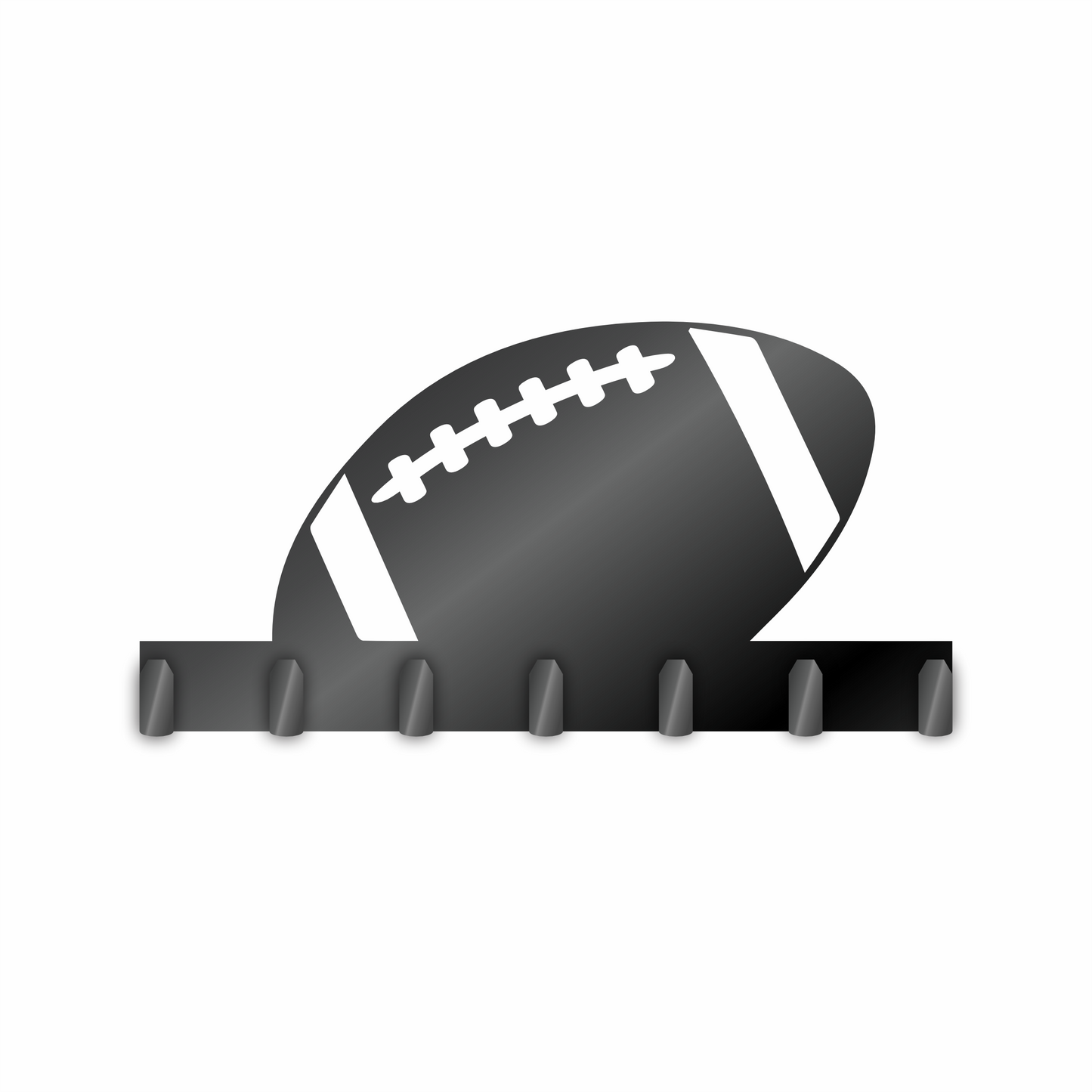 Custom Metal Football Sign with Hooks | 4 Size Options | Up to 30" | 20+ Color Options