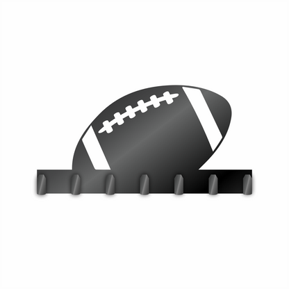 Custom Metal Football Sign with Hooks | 4 Size Options | Up to 30" | 20+ Color Options