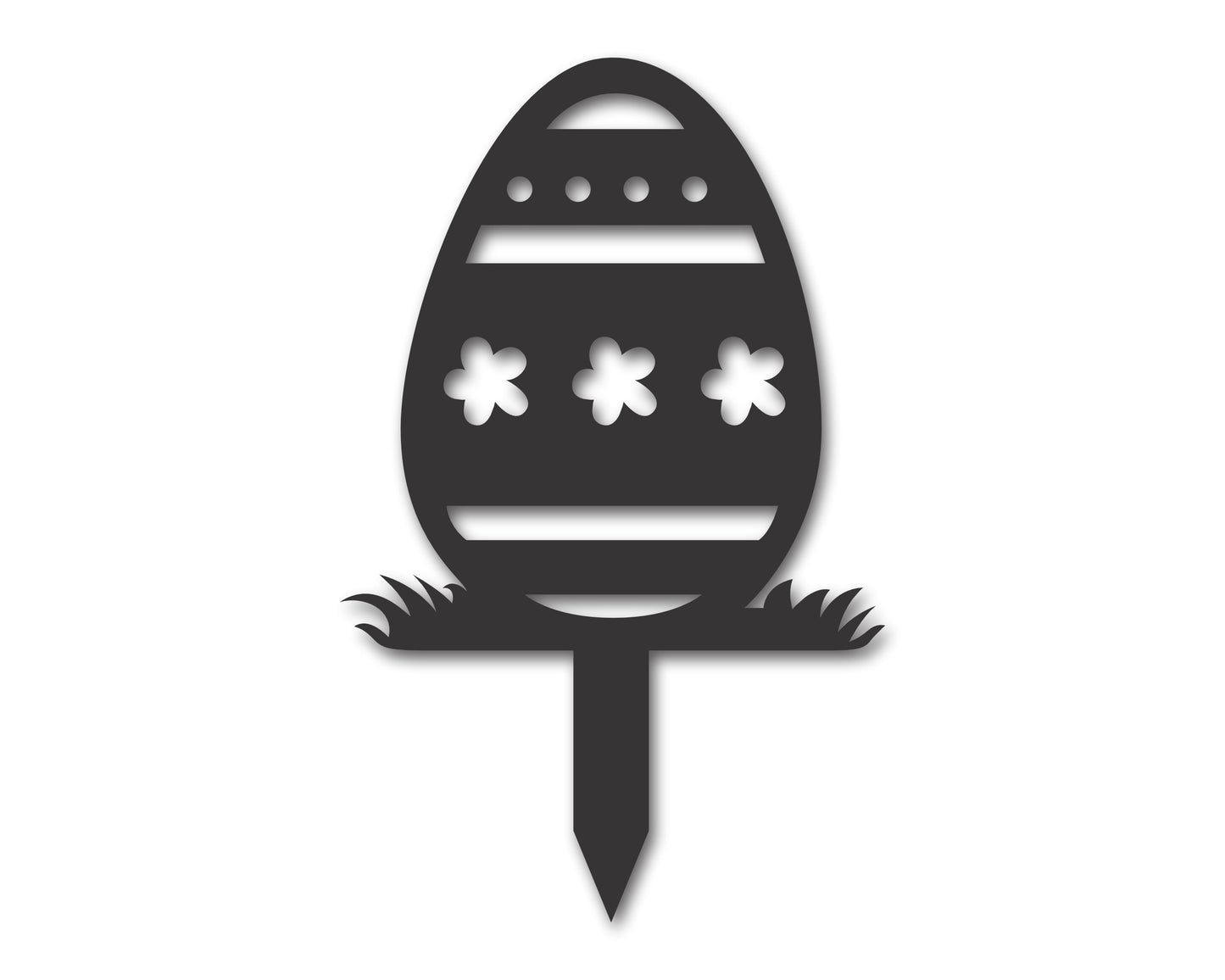 Custom Metal Easter Egg Yard Stake Sign | Indoor Outdoor | Up to 46" | 20+ Color Options