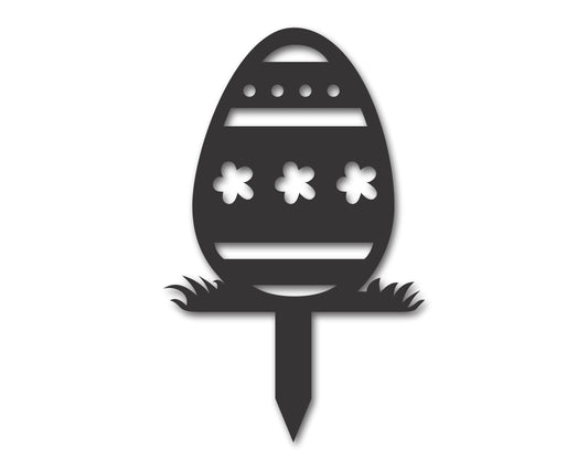 Custom Metal Easter Egg Yard Stake Sign | Indoor Outdoor | Up to 46" | 20+ Color Options