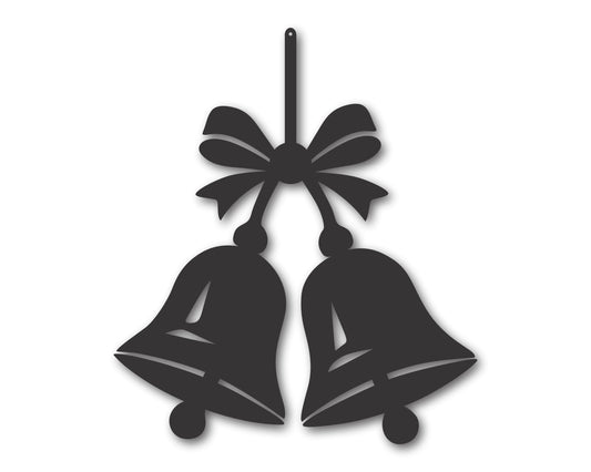 Custom Metal Jingle Bells Wall Art | Indoor Outdoor | Up to 46" | 20+ Color Options