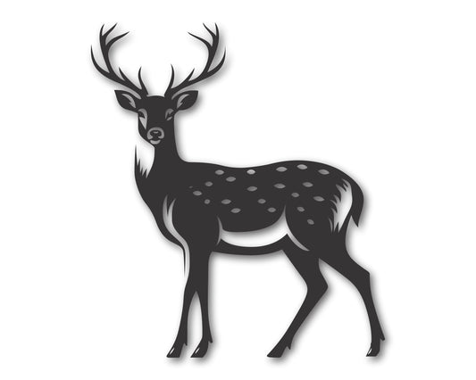 Custom Metal Deer Wall Art | Indoor Outdoor | Up to 46" | 20+ Color Options