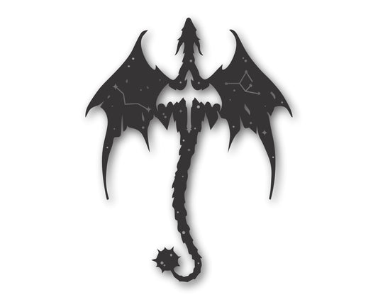 Custom Metal Mythical Dragons Wall Art | Indoor Outdoor | Up to 46" | 20+ Color Options