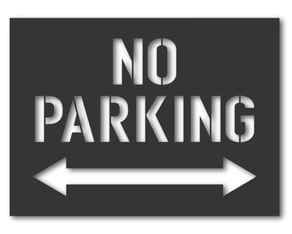 Custom Metal No Parking Sign | Indoor Outdoor | Up to 46" | 20+ Color Options
