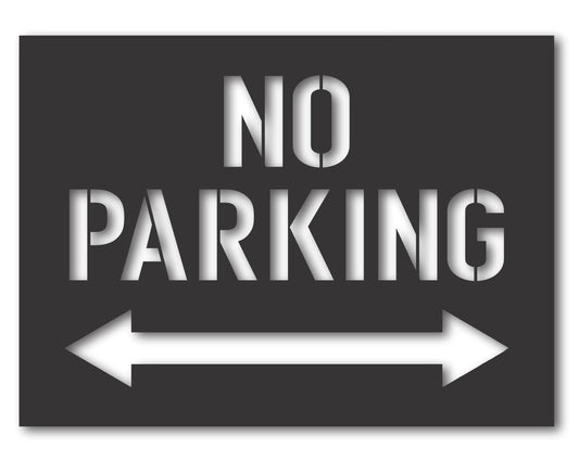 Custom Metal No Parking Sign | Indoor Outdoor | Up to 46" | 20+ Color Options