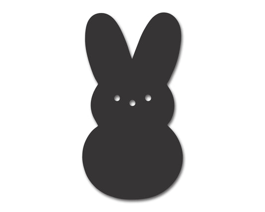 Custom Metal Marshmallow Bunny Sign | Indoor Outdoor | Up to 46" | 20+ Color Options