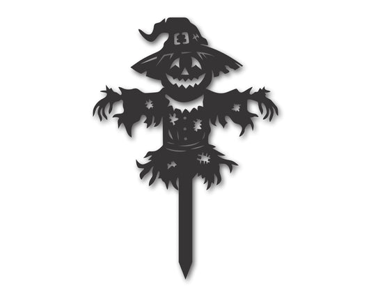 Custom Metal Harvest Scarecrow Yard Stake | Indoor Outdoor | Up to 46" | 20+ Color Options