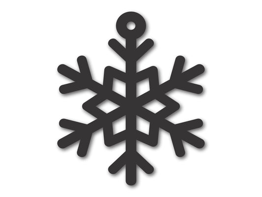 Custom Metal Snowflake One Ornament | 4" to 5" | 20+ Color Options