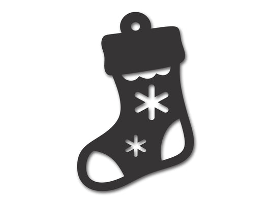 Custom Metal Christmas Stocking Ornament | 4" to 5" | 20+ Color Options