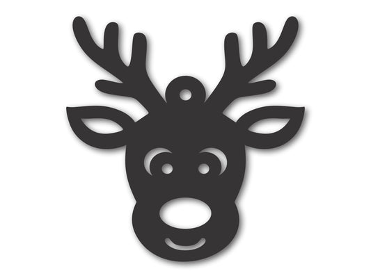 Custom Metal Reindeer Ornament | 4" to 5" | 20+ Color Options