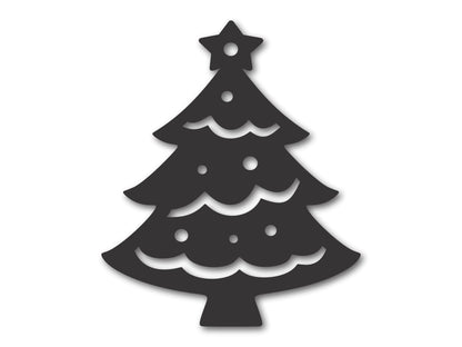 Custom Metal Christmas Tree Ornament | 4" to 5" | 20+ Color Options