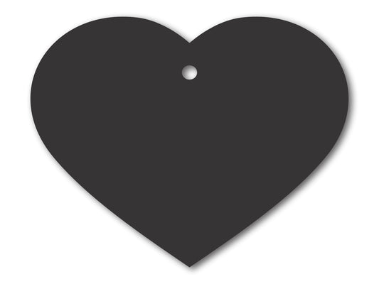 Custom Metal Heart Ornament | 4" to 5" | 20+ Color Options