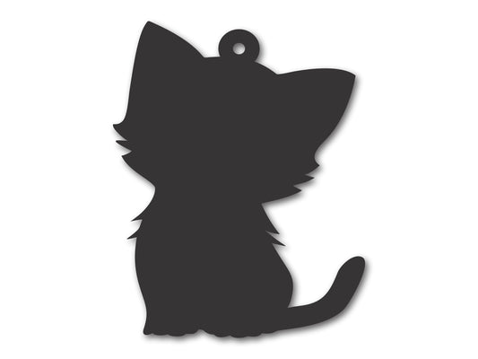 Custom Metal Kitten Ornament | 4" to 5" | 20+ Color Options