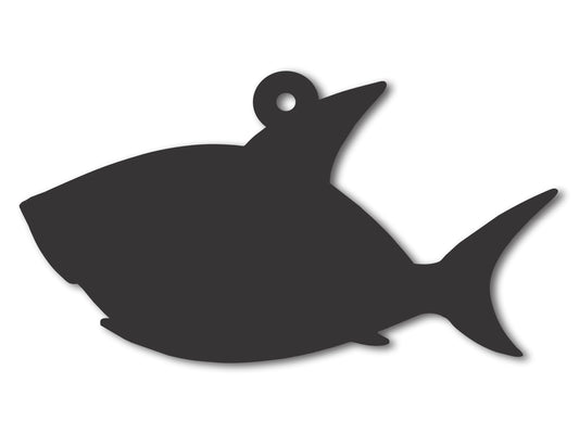 Custom Metal Shark Ornament | 4" to 5" | 20+ Color Options