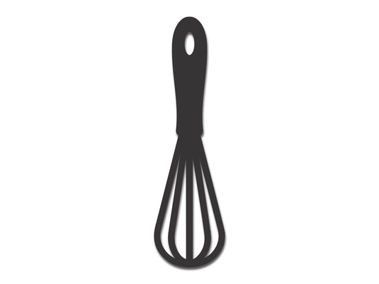 Custom Metal Whisk Ornament | 4" to 5" | 20+ Color Options