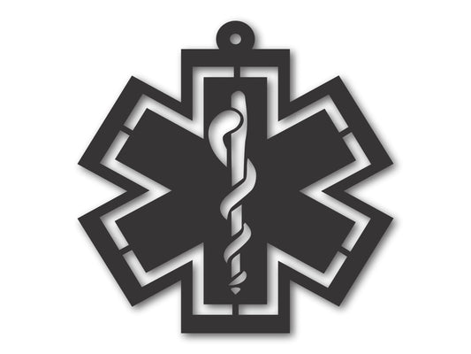 Custom Metal EMS Ornament | 4" to 5" | 20+ Color Options