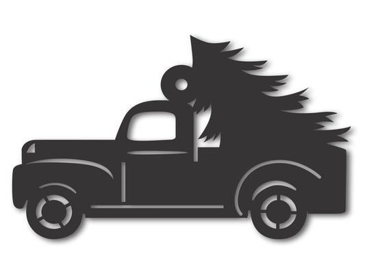 Custom Metal Tree Truck Ornament | 4" to 5" | 20+ Color Options