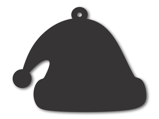 Custom Metal Santa Hat Ornament | 4" to 5" | 20+ Color Options