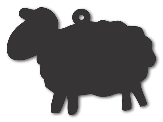 Custom Metal Sheep Ornament | 4" to 5" | 20+ Color Options