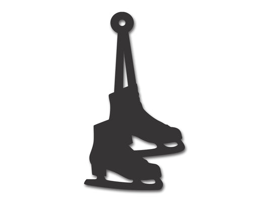 Custom Metal Ice Skates Ornament | 4" to 5" | 20+ Color Options
