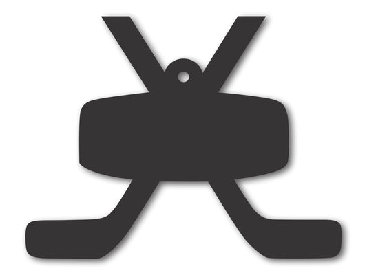 Custom Metal Hockey Sticks Ornament | 4" to 5" | 20+ Color Options