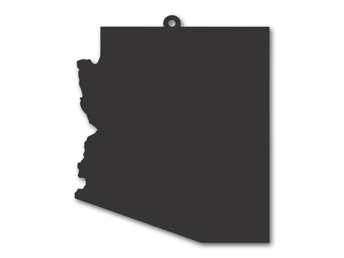 Custom Metal Arizona State Ornament | 4" to 5" | State Ornaments | 20+ Color Options