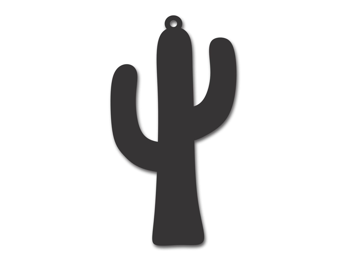 Custom Metal Cactus Ornament | 4" to 5" | State Ornaments | 20+ Color Options