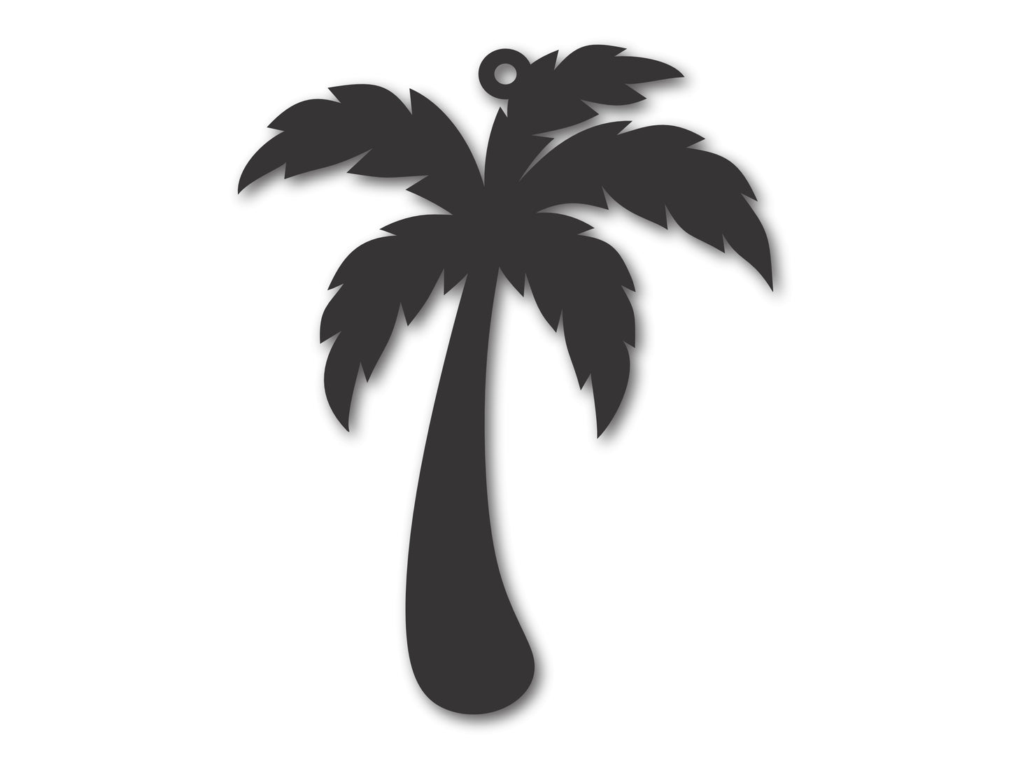 Custom Metal Palm Tree Ornament | 4" to 5" | State Ornaments | 20+ Color Options