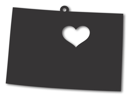 Custom Metal Denver Colorado State Ornament | 4" to 5" | State Ornaments | 20+ Color Options