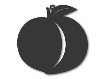 Custom Metal Georgia Peach State Ornament | 4" to 5" | State Ornaments | 20+ Color Options