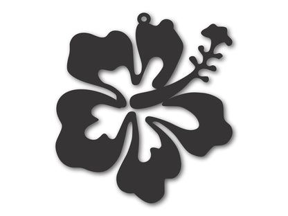 Custom Metal Hibiscus Flower Ornament | 4" to 5" | State Ornaments | 20+ Color Options