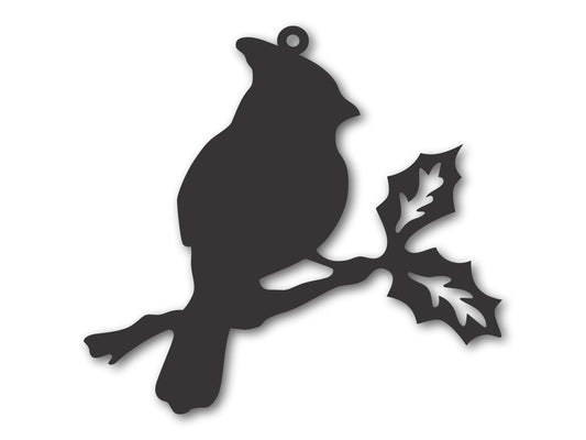 Custom Metal Cardinal Ornament | 4" to 5" | State Ornaments | 20+ Color Options