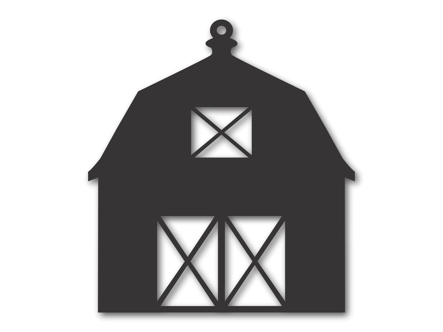 Custom Metal Barn Ornament | 4" to 5" | State Ornaments | 20+ Color Options