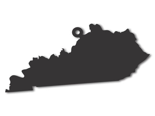 Custom Metal Kentucky State Ornament | 4" to 5" | State Ornaments | 20+ Color Options