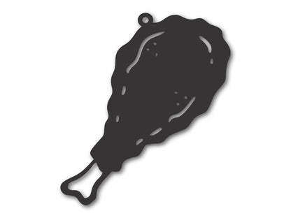 Custom Metal Fried Chicken Ornament | 4" to 5" | State Ornaments | 20+ Color Options